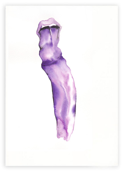 Ink & Wine & Watercolor on Paper