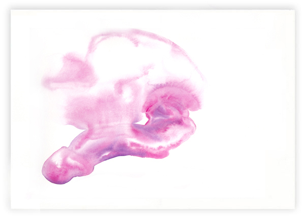 Ink & Wine & Watercolor on Paper