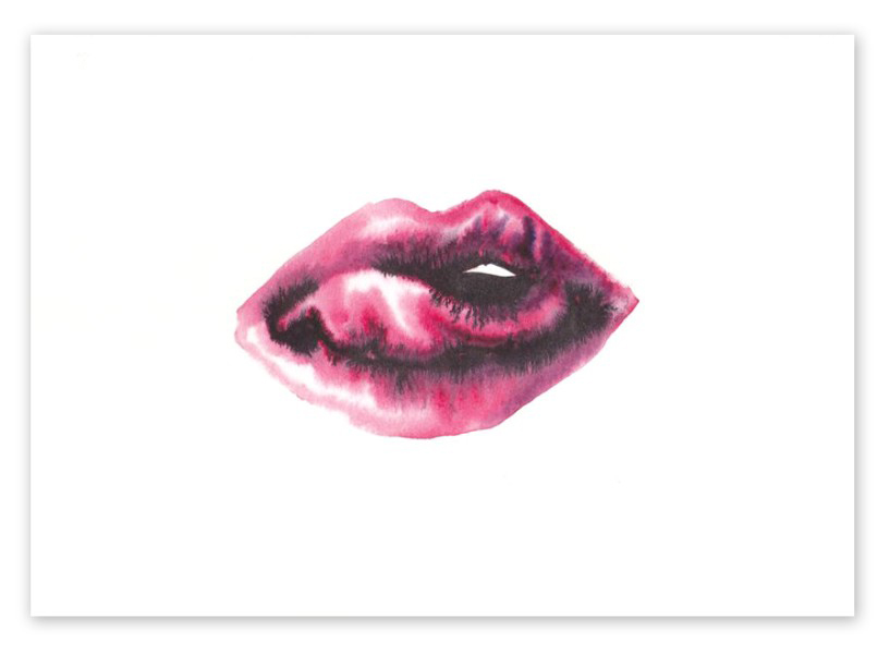 Ink & Wine & Watercolor on Paper