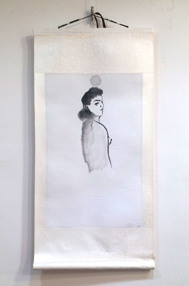 Technique: Chinese ink paint and Chinese mounting.