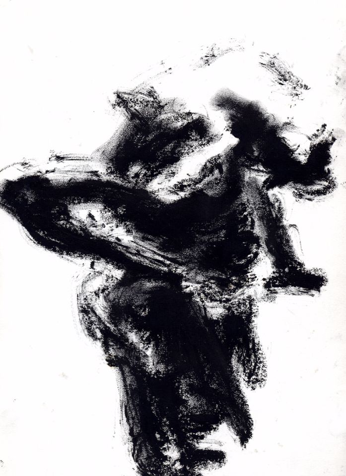 oil pastel on paper