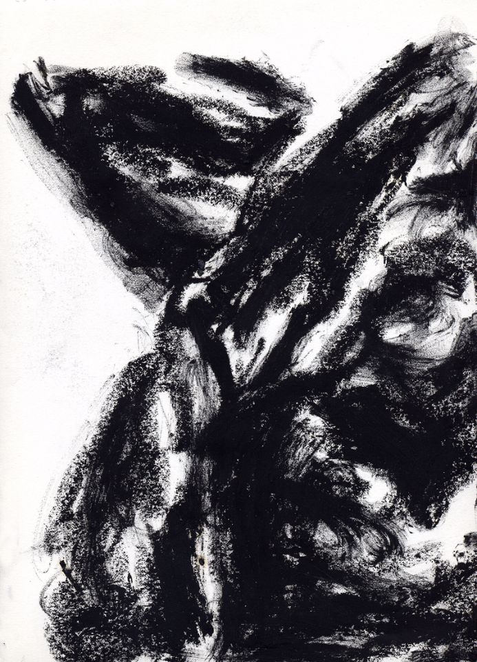 oil pastel on paper