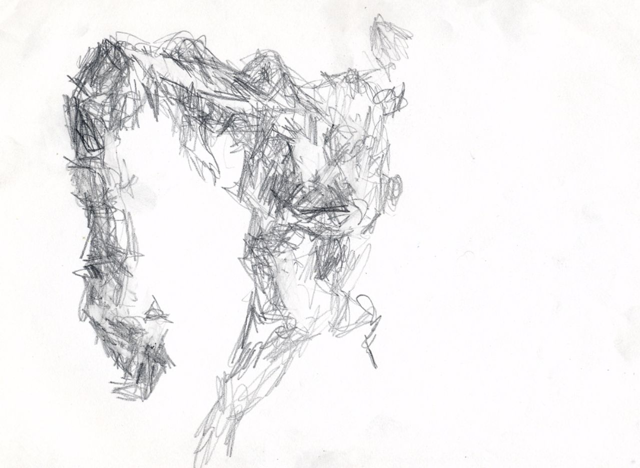 pencil on paper