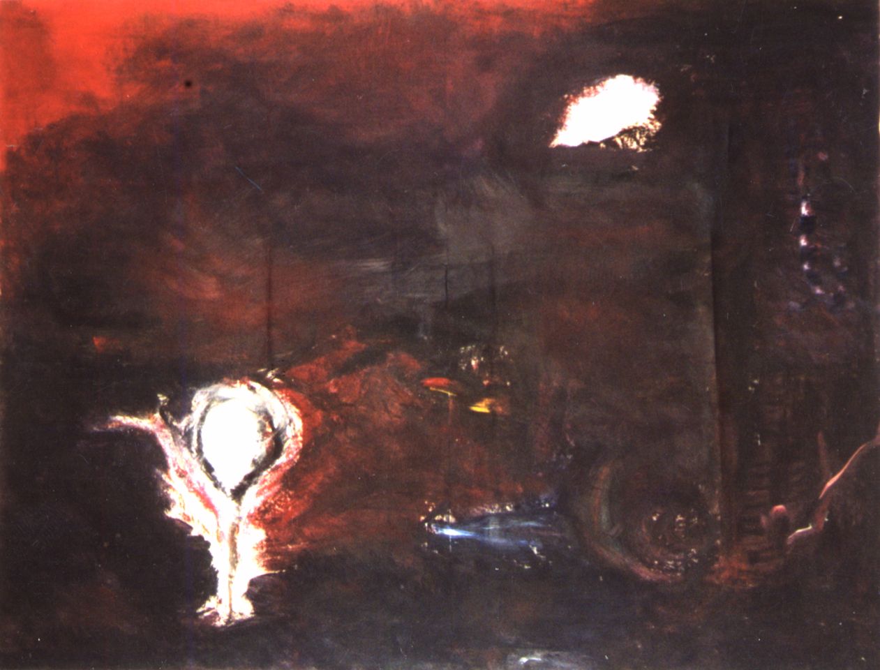 oil on paper. 100 x 65 cms