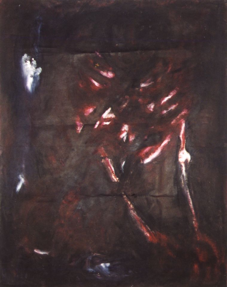 oil on paper. 100 x 65 cms
